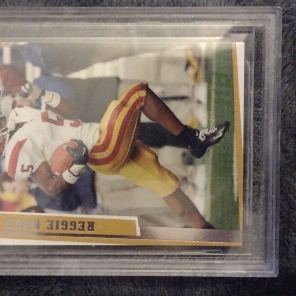 NFL-Reggie Bush#3 2006 press pass se.Beckett®9.5 gem mint w/subs graded slab. - Picture 3 of 6